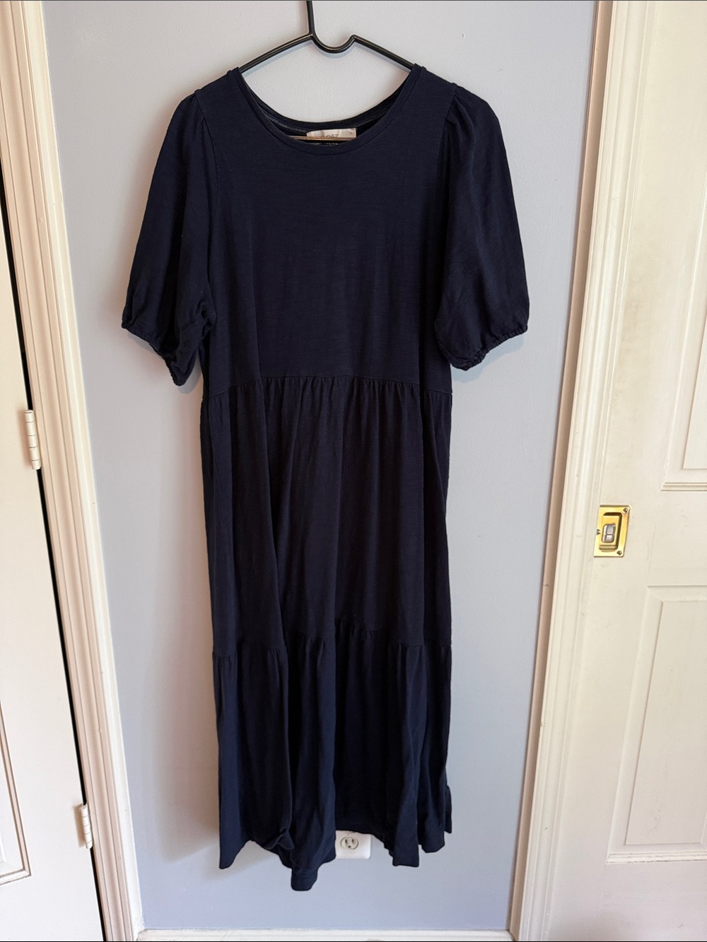 LOFT Navy Crewneck Knit Dress